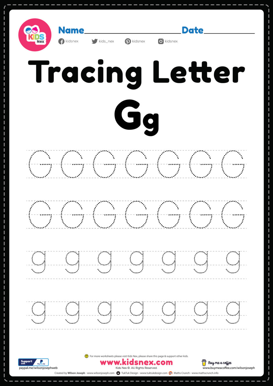 English For Kids Step By Step Letter Tracing Worksheets Letters A J Alphabet Tracing Small 