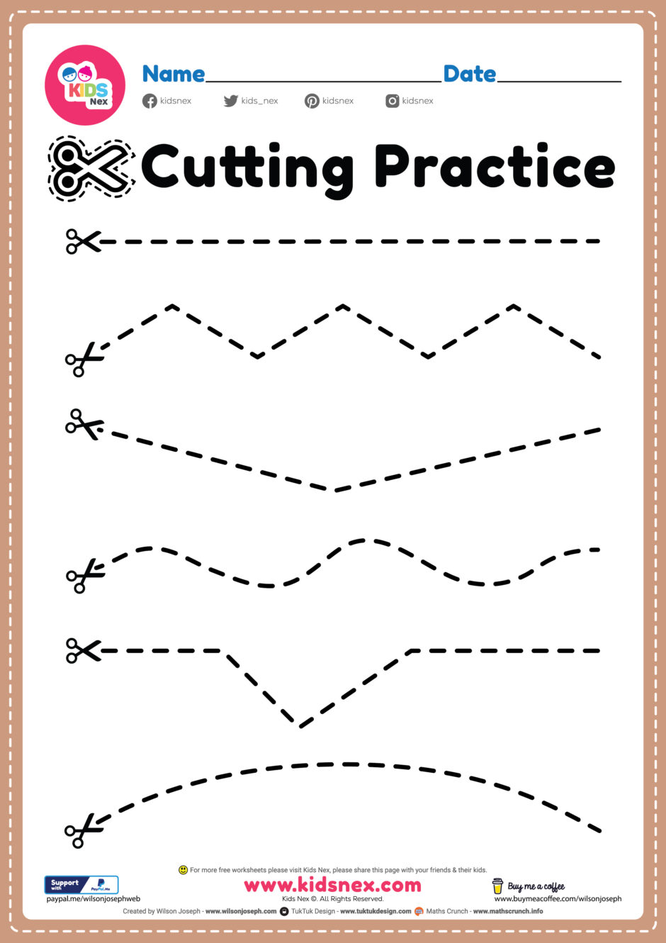 Free Printable Cutting Worksheets