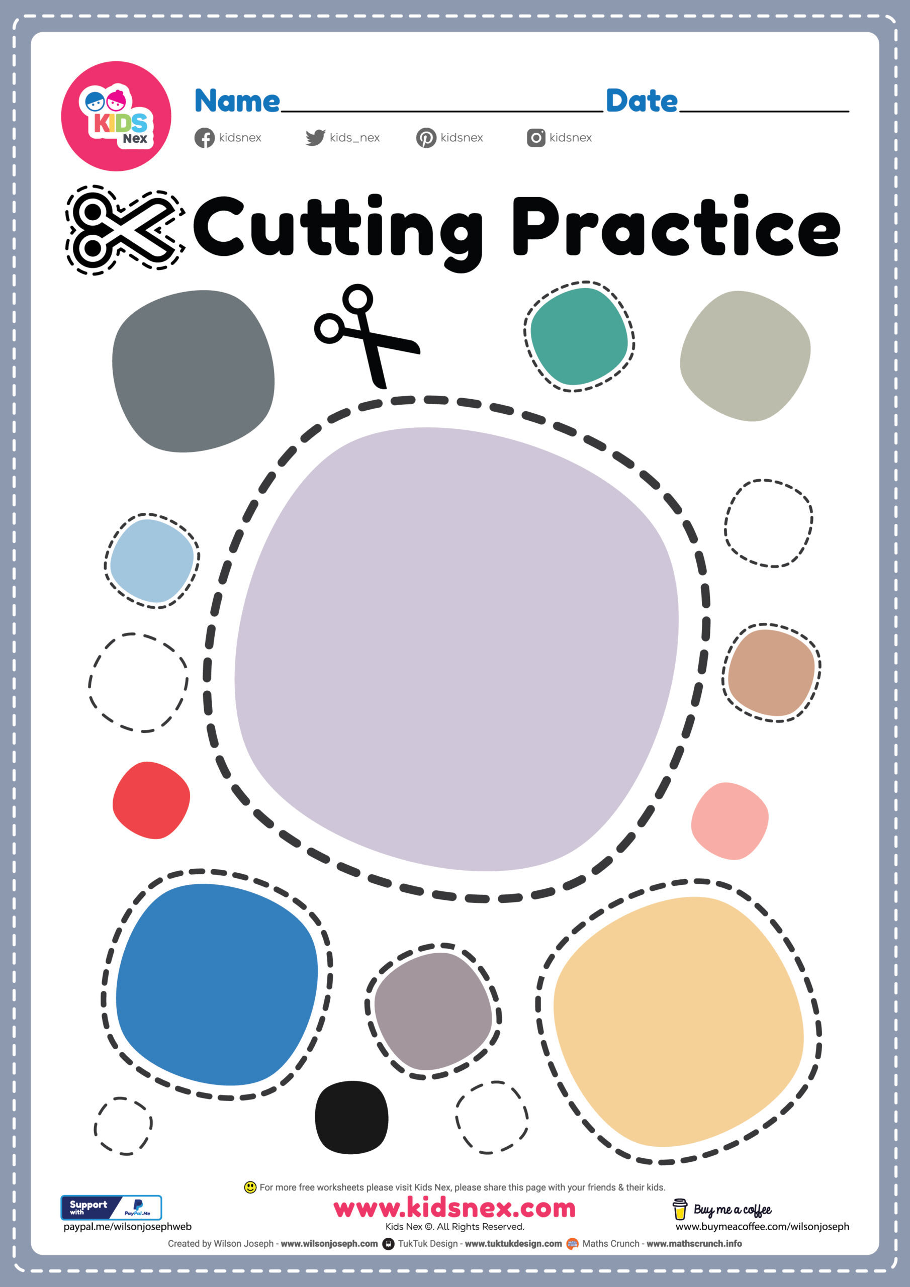 Scissors Skills For Preschoolers Free Printable PDF