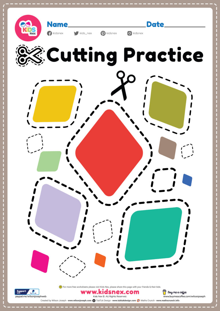 Preschool Scissor Activities - Free Printable PDF for Kids