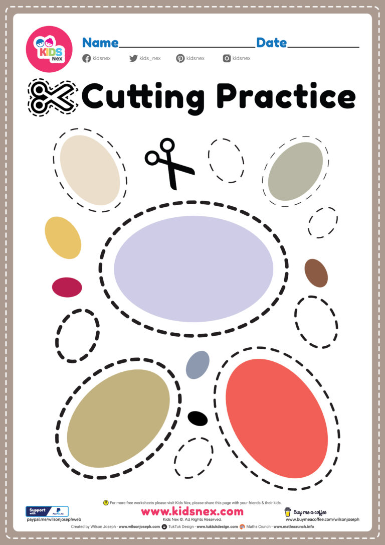 Preschool Cutting Activities Printable - Free PDF for Kids