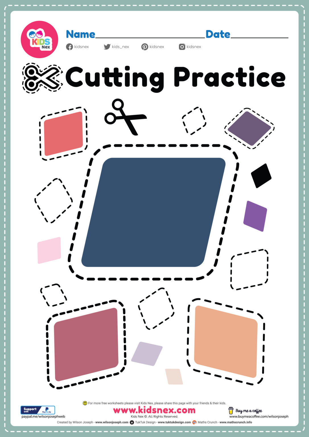 Printable Cutting Activities Free Printable PDF for Kids