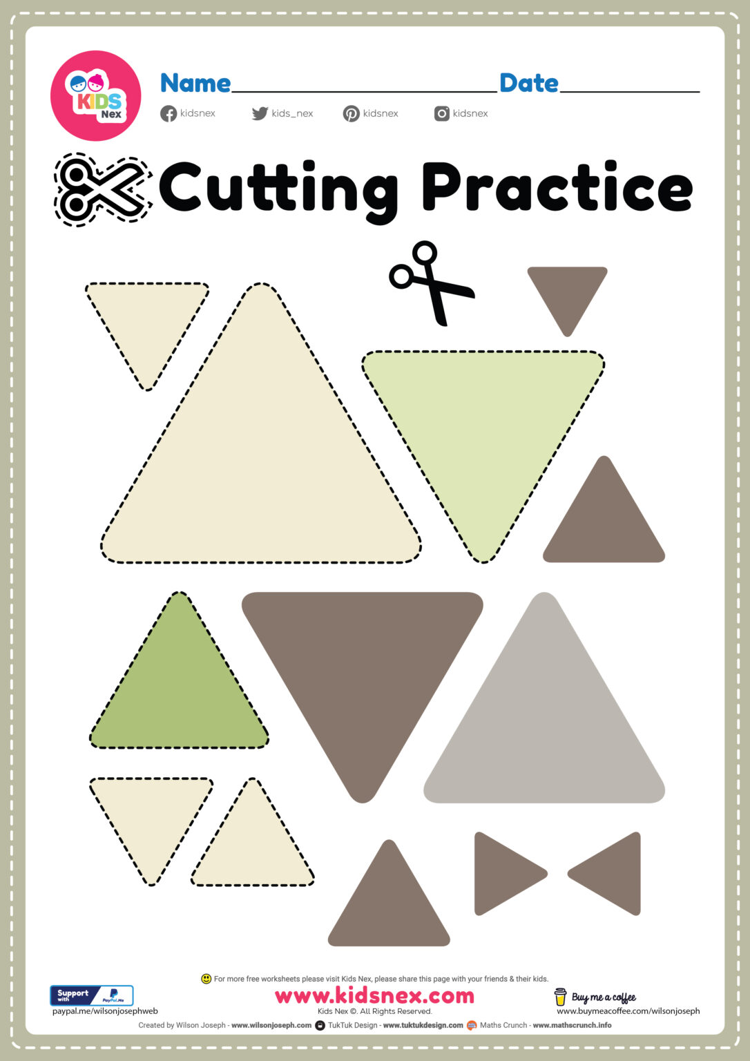 Free Printable Cutting Activities Free Printable PDF